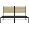 vidaXL Metal Bed Frame without Mattress Sonoma Oak 150x200 cm King Size