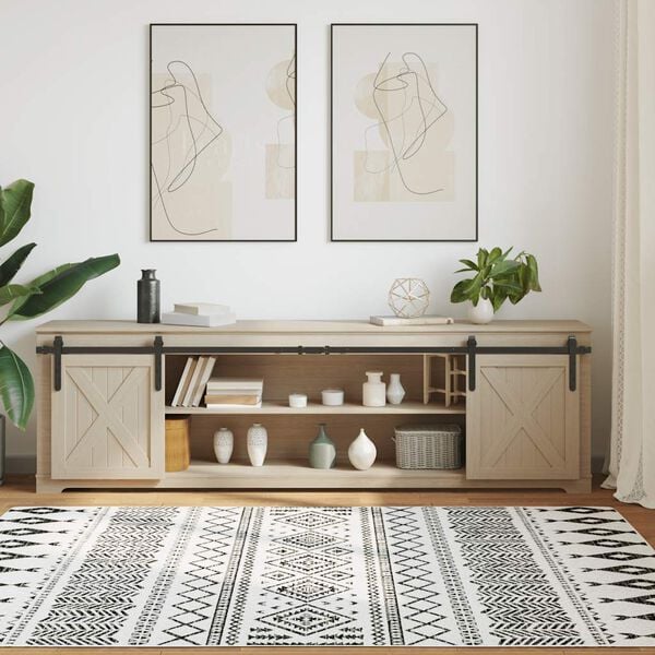 vidaXL&nbsp;Sliding Cabinet Door Kit 213 cm Carbon Steel