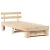 vidaXL Bed Frame with Headboard Natural 80 x 200 cm Solid Pine Wood