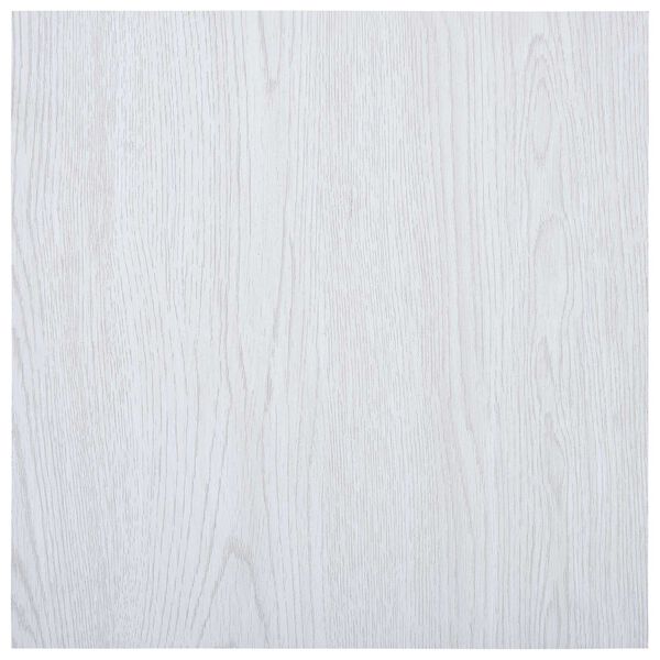 vidaXL Flooring Planks 55 pcs White 5.11 m&sup2; PVC