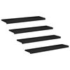 vidaXL Stair Treads 4 pcs 110 x 25 x 2 cm Black Solid Beech Wood