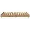 vidaXL Bed Frame No Mattress Artisan Oak 150x200 cm King Size Engineered Wood