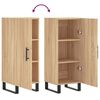 vidaXL Sideboard Sonoma Oak 34.5x34x90 cm Engineered Wood