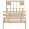 vidaXL Bookcase Bed without Mattress 75x190 cm Small Single Solid Wood Pine