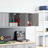 vidaXL Garage Wall Cabinets 2 pcs Grey Sonoma Engineered Wood