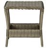 vidaXL Garden Table Brown 45x45x46.5 cm Poly Rattan