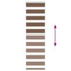 vidaXL Zebra Blind Brown 50x100 cm Fabric Width 45.9 cm Polyester