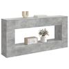 vidaXL Console Table Concrete Grey 155 x 29 x 74 cm Engineered Wood