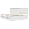 vidaXL Bed Frame with Headboard White 180 x 200 cm Solid Pine Wood