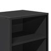 vidaXL Bedside Cabinet Black 40x31x50 cm Engineered Wood and Metal