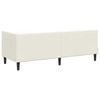 vidaXL Corner Bed Frame with Headboard Cream 80 x 200 cm Velvet