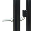 vidaXL Black Single Door Fence Gate 300x100 cm