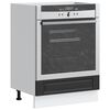 vidaXL Oven Cabinet Porto Black Engineered Wood