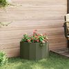 vidaXL Planter Olive Green 60 x 30 x 35 cm Steel