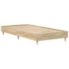 vidaXL Bed Frame No Mattress Sonoma Oak 90x200 cm Engineered Wood