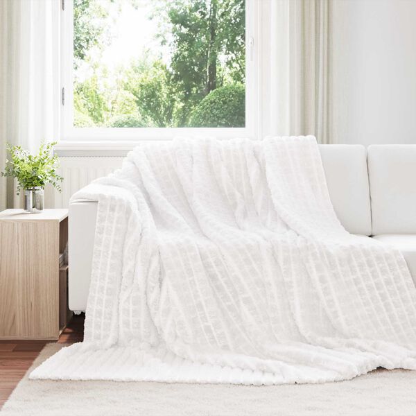 vidaXL Throw Blankets 6 pcs White 240 x 220 cm Fleece