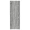 vidaXL Book Cabinet Grey Sonoma 67x24x161 cm Engineered Wood