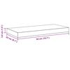vidaXL Floating Wall Shelves 2 pcs White 50x23x3.8 cm MDF