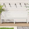 vidaXL Garden Bench White 203.5x48x91.5 cm Solid Wood Pine