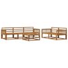 vidaXL Outdoor Sofa Set 6 pcs Natural Solid Acacia Wood
