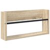 vidaXL Magazine Rack Sonoma Oak 60 x 12 x 30 cm Engineered Wood