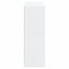 vidaXL Bookcase with Doors White 136x37x109 cm Engineered Wood