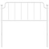 vidaXL Metal Replace Headboard White 100 cm