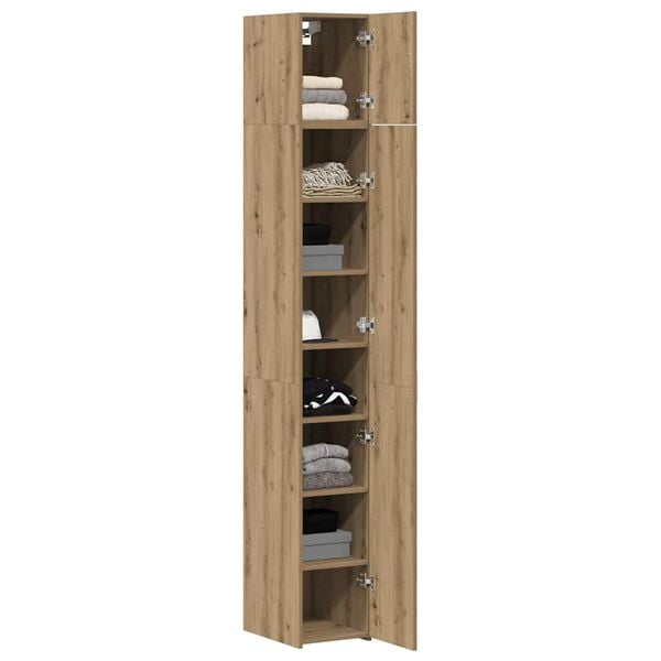 vidaXL Storage Cabinet 3 pcs Artisan Oak 30 x 42.5 x 225 cm