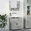 vidaXL Bathroom Furniture Set Wall-mounted 2 pcs Concrete Grey
