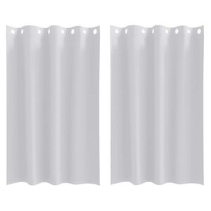 vidaXL Blackout Curtains with Rings 2 pcs Pale Grey 175 x 140 cm