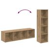 vidaXL TV Cabinet Set 4 pcs Brown 37 x 37 x 142.5 cm Engineered Wood