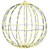 vidaXL Ball with 320 LEDs 2 pcs Warm white 50 cm Metal