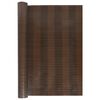 vidaXL Balcony Screen Brown and Black 500x90 cm Poly Rattan