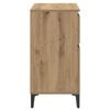 vidaXL Sideboard Artisan Oak 60 x 35 x 70 cm Engineered Wood and Iron