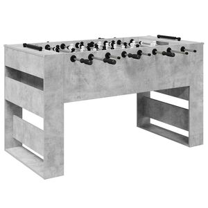 vidaXL Foosball Table Concrete Grey 146.5 x 74 x 85 cm Engineered Wood