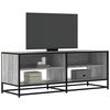 vidaXL TV Cabinet Grey Sonoma 120,5x40x46 cm Engineered Wood and Metal