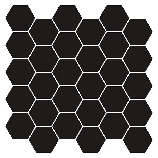 vidaXL Hexagon Tile 20 pcs White 30 x 30 cm Polyurethane and PET