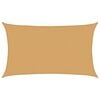 vidaXL Sunshade Sail 160 g/m&sup2; Rectangular Sand 5x8 m HDPE