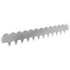 vidaXL Lawn Edging 30 pcs 103 x 15 cm Steel Silver