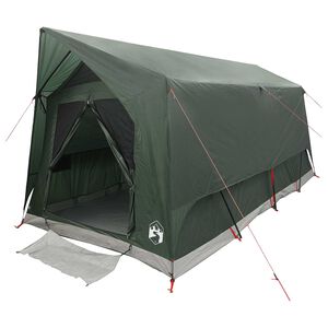 vidaXL Tunnel Tent with Roof Army green 8-Person Polyester and Steel