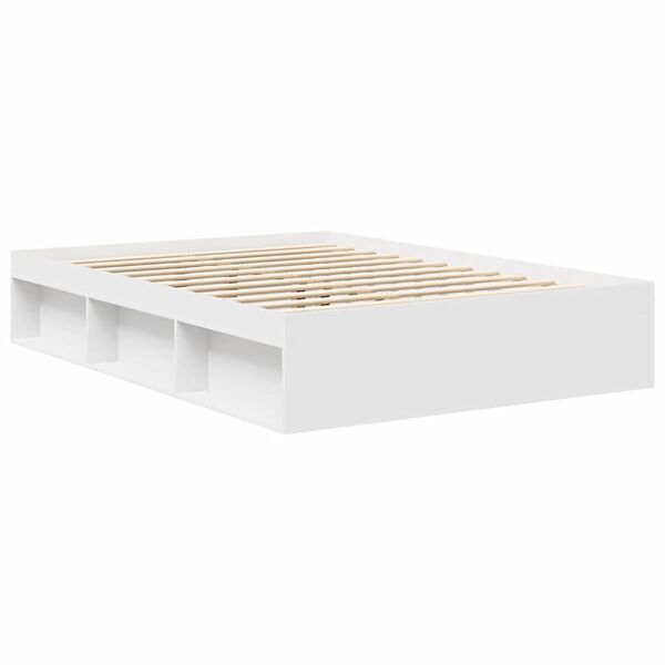 vidaXL Bed Frame without Mattress White 120x190 cm Small Double Small Double