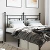 vidaXL Metal Replace Headboard Black 140 cm