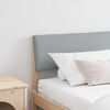 vidaXL Upholstered Headboard Light Grey 200 cm Solid Pine Wood