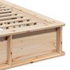vidaXL Bed Frame Brown 180 x 200 cm Solid Pine Wood