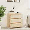 vidaXL Bedside Cabinet 60x36x64 cm Solid Fir Wood