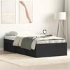vidaXL Bed Frame without Mattress Black 75x190 cm Small Single Small Single