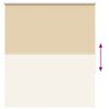 vidaXL Roller Blind Blackout Beige 140x175 cm Fabric Width 136.6 cm Polyester