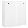 vidaXL Office Cabinet White 90x40x102 cm Steel