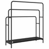 vidaXL Cloth Rack Black Oak 90 x 30 x 100.5 cm Engineered wood