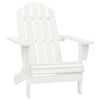 vidaXL Garden Adirondack Chair with Table Solid Fir Wood White
